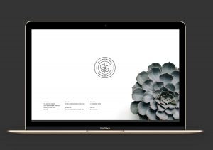 The Garden Studio website on macbook