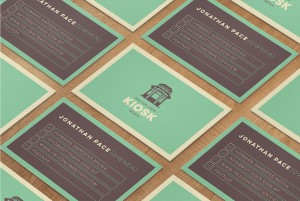 Mdina Kiosk business cards design layout