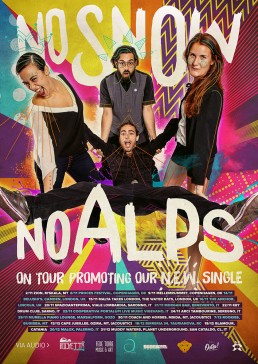 No Snow No Alps tour poster design