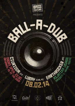 Ball-a-dub poster for Bass Culture