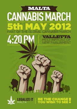 Malta Cannabis march 2012 poster design