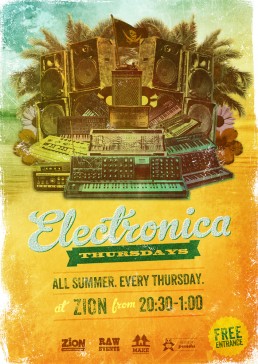 Electronica Thursdays poster design