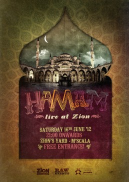 Hamam poster design