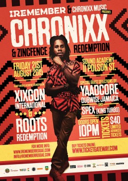 Iremember reggae event, Chronix and Zincfence redemption Toronto Canada