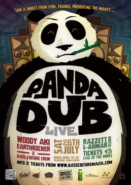 Bass Culture featuring Panda Dub poster design