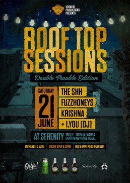Serenity roof top sessions poster design