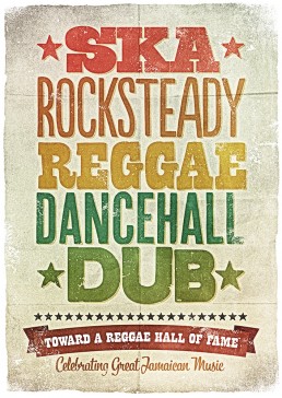 Ska Rocksteady Reggae Danchall Dub poster edition for the International Reggae Poster Contest.