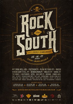 Rock the South Malta 2016 poster design