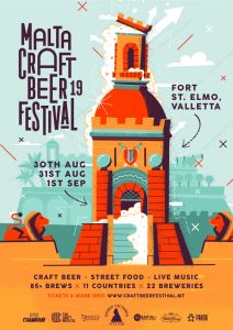 Poster design for Malta Craft Beer Festival 2019