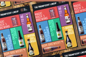 The Craft Beer Company all imported brands poster design