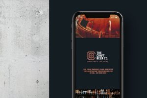The Craft Beer Company website on iphone