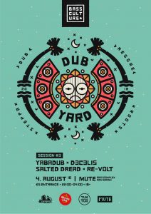 Poster design for Dub Yard by Bass Culture Malta