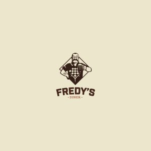 Logo design for Fredys american style diner in Qormi Malta