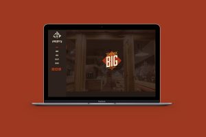 Fredy's Diner website design on macbook