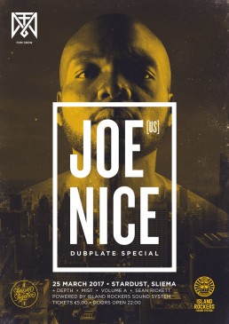 Poster design for dubstep event featuring Joe Nice by FDM Crew