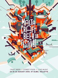 Malta Craft Beer Festival 2018 poster design