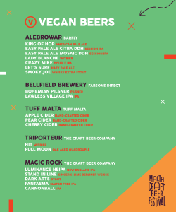 Menu design for Malta Craft Beer Festival 2019