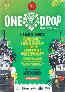 Poster design for One Drop Festival Malta 2018