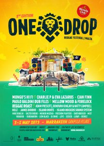 Poster design for One Drop Festival Malta 2019