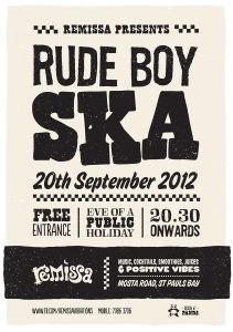 Poster design for ska event at Remissa