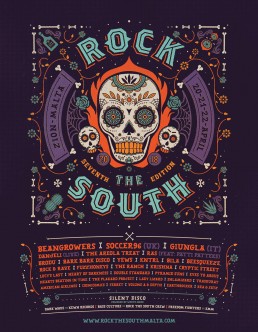 Rock the south 2018 poster design