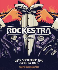 Event poster design for Rockestra 2019