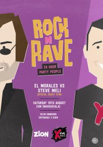 Poster design for Rock n Rave event at Zion, Malta
