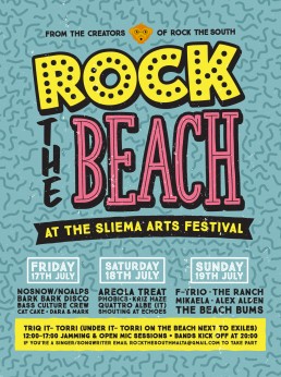 Poster design for Rock the Beach Malta