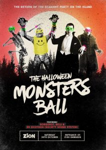 Poster design for Zion's Halloween Monster Ball