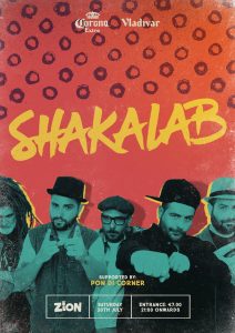 Poster design for reggae event featuring Shakalab at Zion Malta